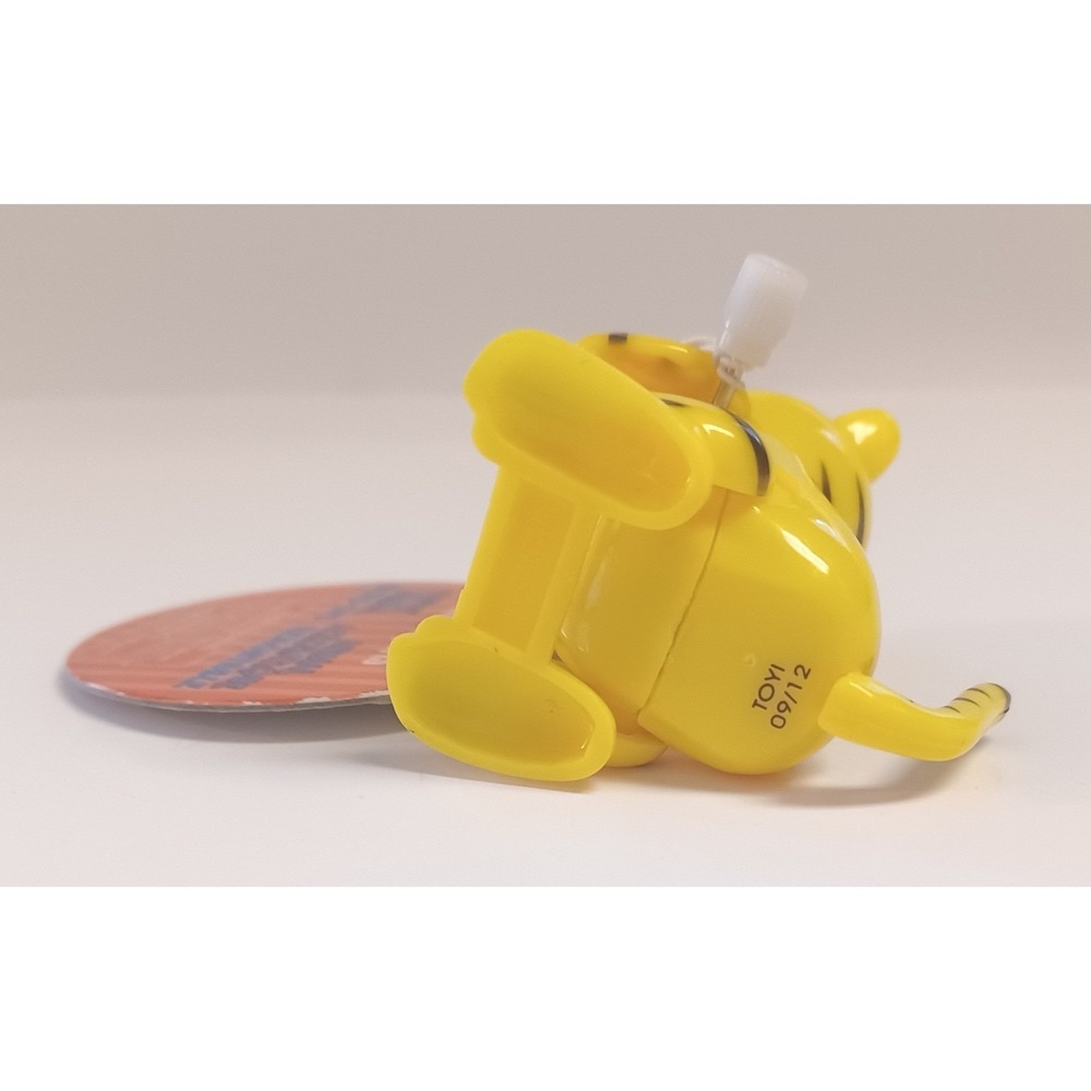 Vintage Pier 1 Yellow Striped Cat Tiger Flipping Flippin Wind Up Toy - WORKS! - Picture 6 of 8